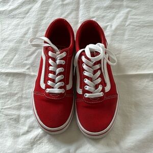 Vans Old Skool Red boys size 2.0